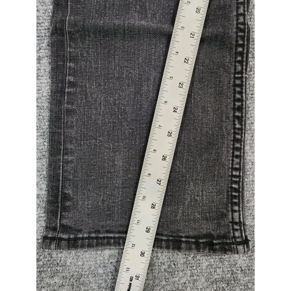 BKE Aiden 30x32 Straight Leg Stretch Jeans in a washed black/charcoal denim